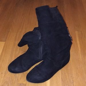 Black Velvet Boots